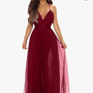 NWT Women's Sexy Deep V Neck Split Cocktail Party Formal Bridesmaid Maxi Dress